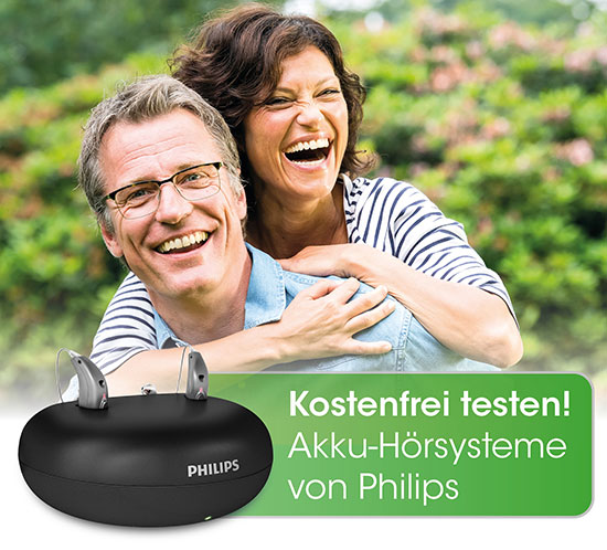 Hörsysteme von Philips mit Akku